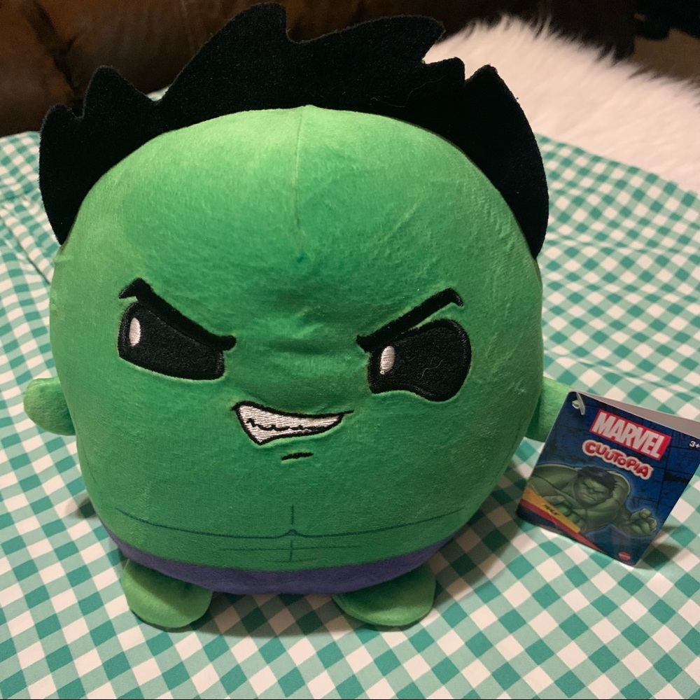 NEW! Marcel Cuutopia  Marvel Hulk Plush 7”